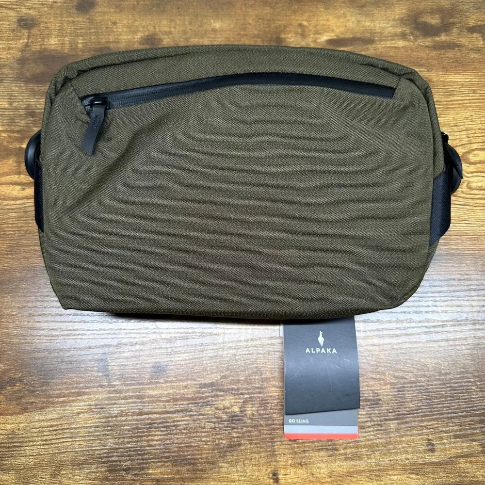 NEW Alpaka Go Sling Axoflux Army Green 600D Crossbody Tech Bag 5.5L